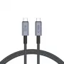 TECH-PROTECT ULTRABOOST MAX USB 4.0 8K 40Gbps Type-C kábel PD240W 100cm sivý