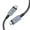 TECH-PROTECT ULTRABOOST MAX USB 4.0 8K 40Gbps Type-C kábel PD240W 100cm sivý