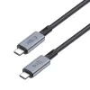 TECH-PROTECT ULTRABOOST MAX USB 4.0 8K 40Gbps Type-C kábel PD240W 100cm sivý