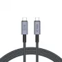 TECH-PROTECT ULTRABOOST MAX USB 4.0 8K 40Gbps Type-C kábel PD240W 200cm sivý