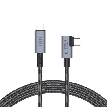 TECH-PROTECT ULTRABOOST MAX “L” USB 4.0 8K 40Gbps USB-C kábel PD 240W 150cm sivý