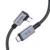 TECH-PROTECT ULTRABOOST MAX “L” USB 4.0 8K 40Gbps USB-C kábel PD 240W 150cm sivý