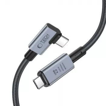 TECH-PROTECT ULTRABOOST MAX “L” USB 4.0 8K 40Gbps USB-C kábel PD 240W 150cm sivý