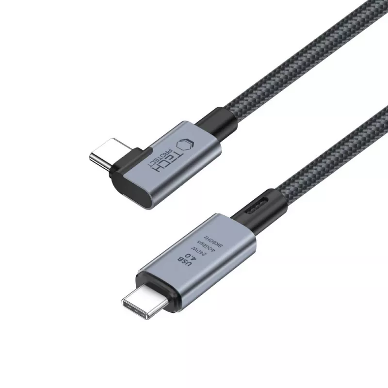 TECH-PROTECT ULTRABOOST MAX “L” USB 4.0 8K 40Gbps USB-C kábel PD 240W 150cm sivý