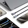 TECH-PROTECT ULTRABOOST MAX “L” USB 4.0 8K 40Gbps USB-C kábel PD 240W 150cm sivý