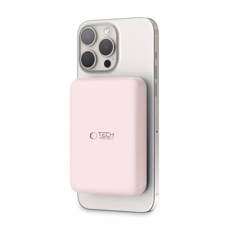 TECH-PROTECT PB11 LIFEMAG MagSafe powerbanka 10000mAh ružová
