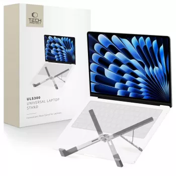 TECH-PROTECT ULS300 univerzálny stojan na notebook strieborný