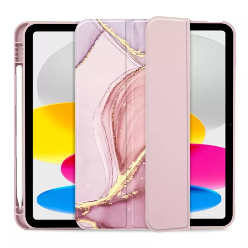 Tech-Protect SC Pen Puzdro pre iPad 10.9 (10th Gen, 2022) / iPad 11 (2025), Mramorové
