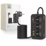 TECH-PROTECT PC3X6 predlžovacia zásuvka 3 USB & 3 Type-C & 3 zásuvky 200cm čierna
