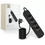 TECH-PROTECT PCL4X3 predlžovacia zásuvka dlhá 2 USB & 1 Type-C & 4 zásuvky 200cm čierna