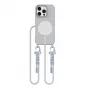 Tech-Protect Magnecklace MagSafe šnúrka na telefón pre iPhone 16 Pro Max sivá