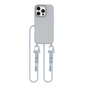 Tech-Protect Magnecklace MagSafe šnúrka na telefón pre iPhone 16 Pro Max sivá