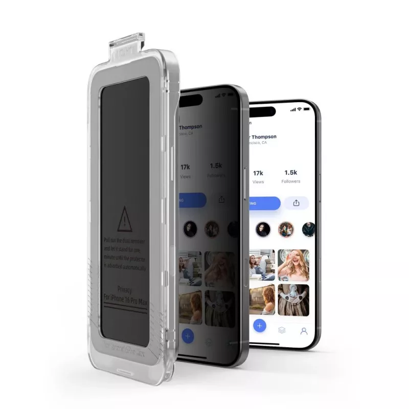 TECH-PROTECT Quick Set SPY+ Privacy ochranná fólia na displej balenie 2 ks pre iPhone 16 Pro Max