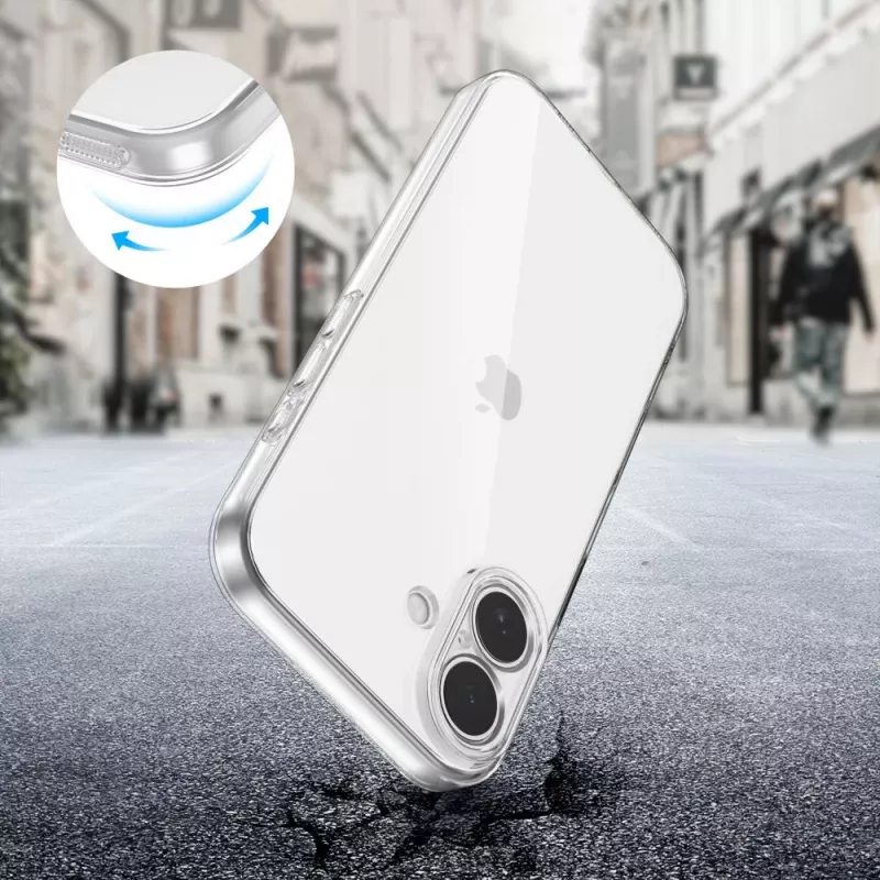 Tech-Protect Flexair iPhone 17 priehľadný zadný kryt