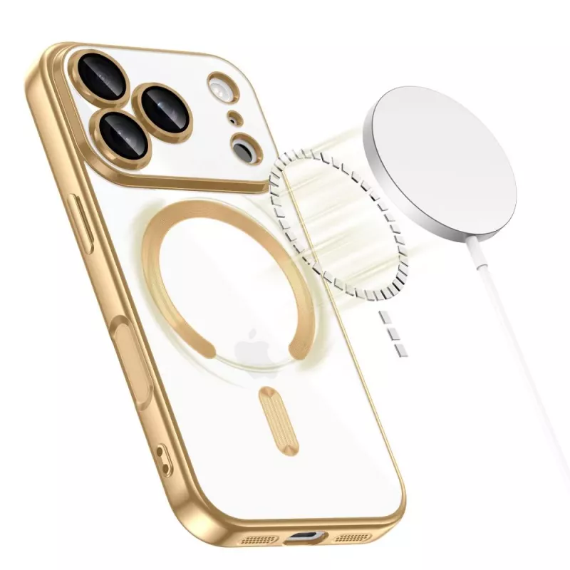 Tech-Protect MagFlex MagSafe puzdro pre Apple iPhone 17 Pro, Shiny Gold