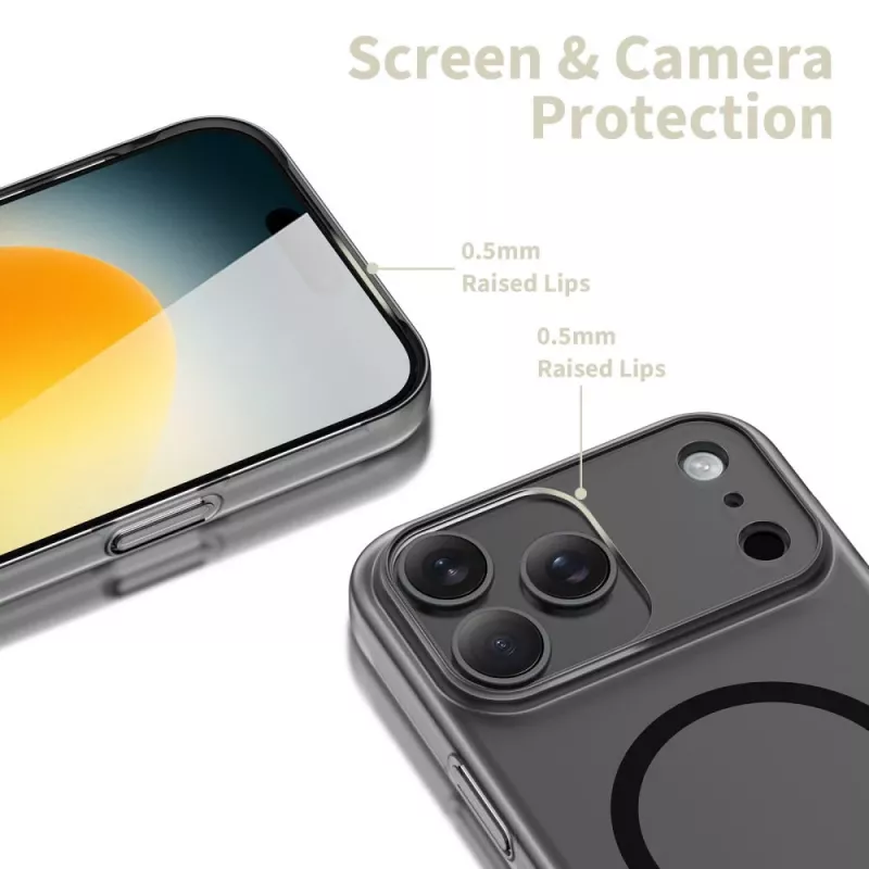 Tech-Protect Magslim Magsafe iPhone 17 Pro Max matná čierna zadný kryt