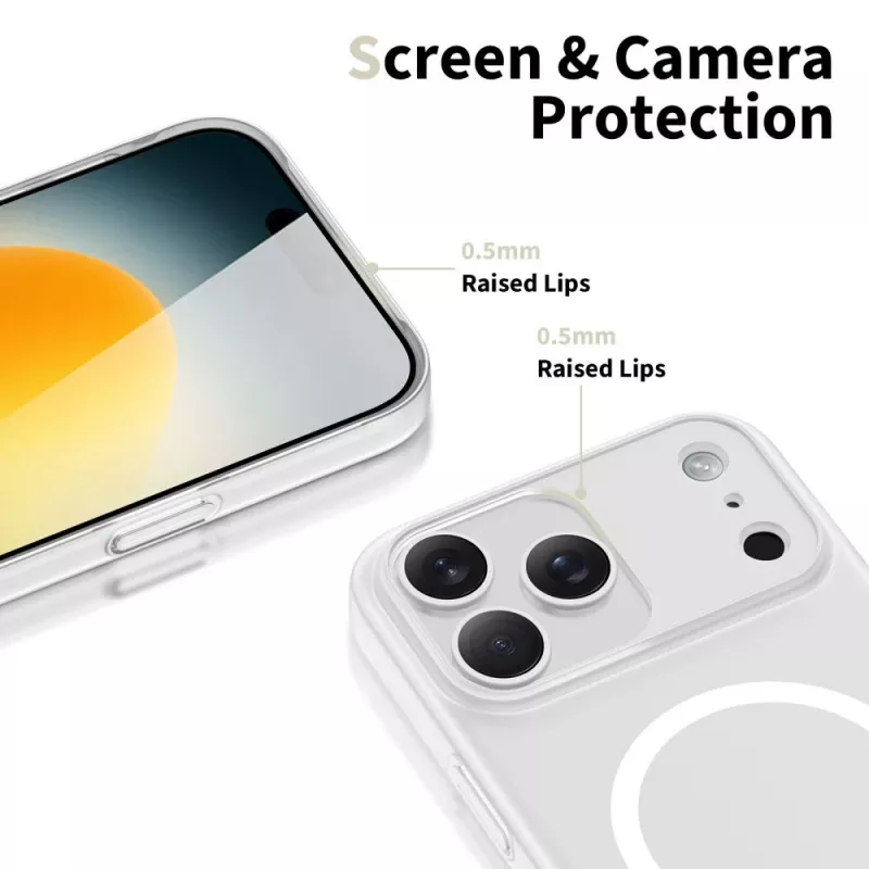 Tech-Protect MagSlim MagSafe puzdro pre iPhone 17 Pro Max, matná biela