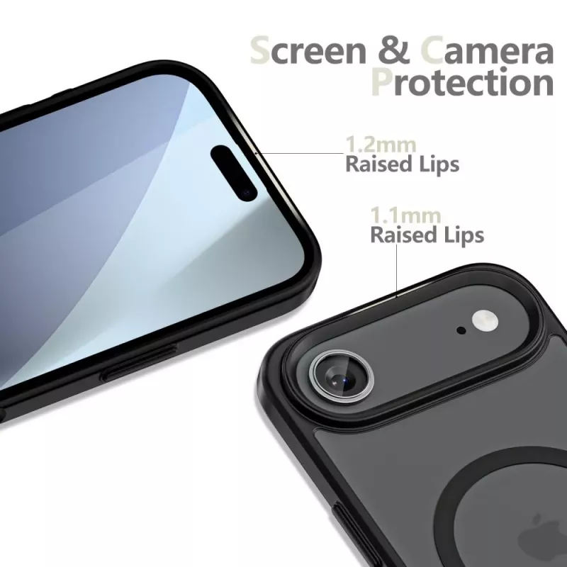 Tech-Protect Magmat Magsafe iPhone 17 Air matná čierna zadný kryt