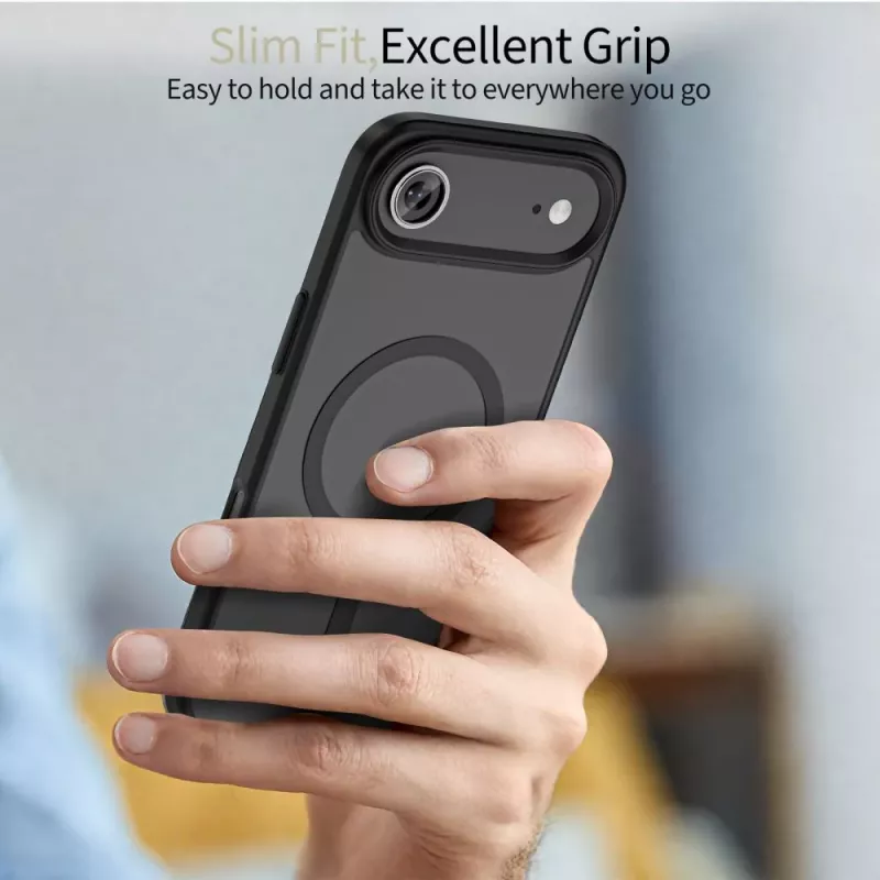 Tech-Protect Magmat Magsafe iPhone 17 Air matná čierna zadný kryt
