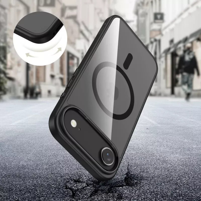 Tech-Protect Magmat Magsafe iPhone 17 Air čierna/priehľadná