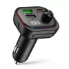 TECH-PROTECT CC07 3-portová auto-nabíjačka PD 54W + FM-transmitter Bluetooth čierna