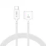 TECH-PROTECT MMC01 UltraBoost Magnetic MacBook kábel USB-C na MagSafe 3 140W 200cm biely
