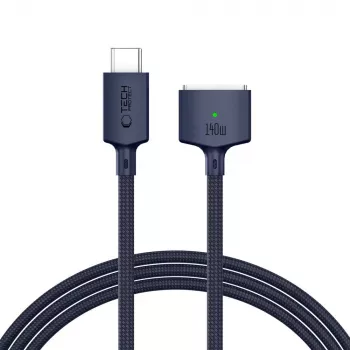 TECH-PROTECT MMC01 ULTRABOOST magnetický MacBook kábel USB-C na MagSafe 3 140W 2m polnočná modrá