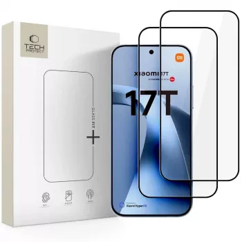Tech-Protect Glass Fit+ Ochranné sklo 2 ks pre Xiaomi 17T, Čierne