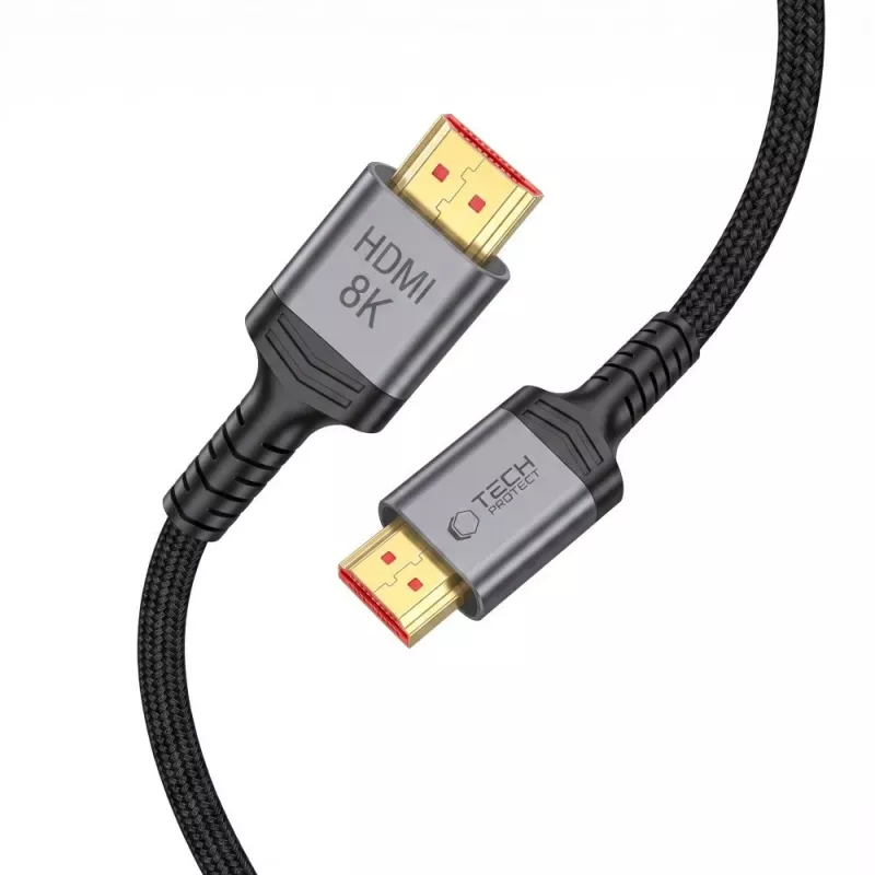 TECH-PROTECT ULTRABOOST KÁBEL HDMI 2.1 4K 120HZ / 8K 60HZ 200CM ČIERNY