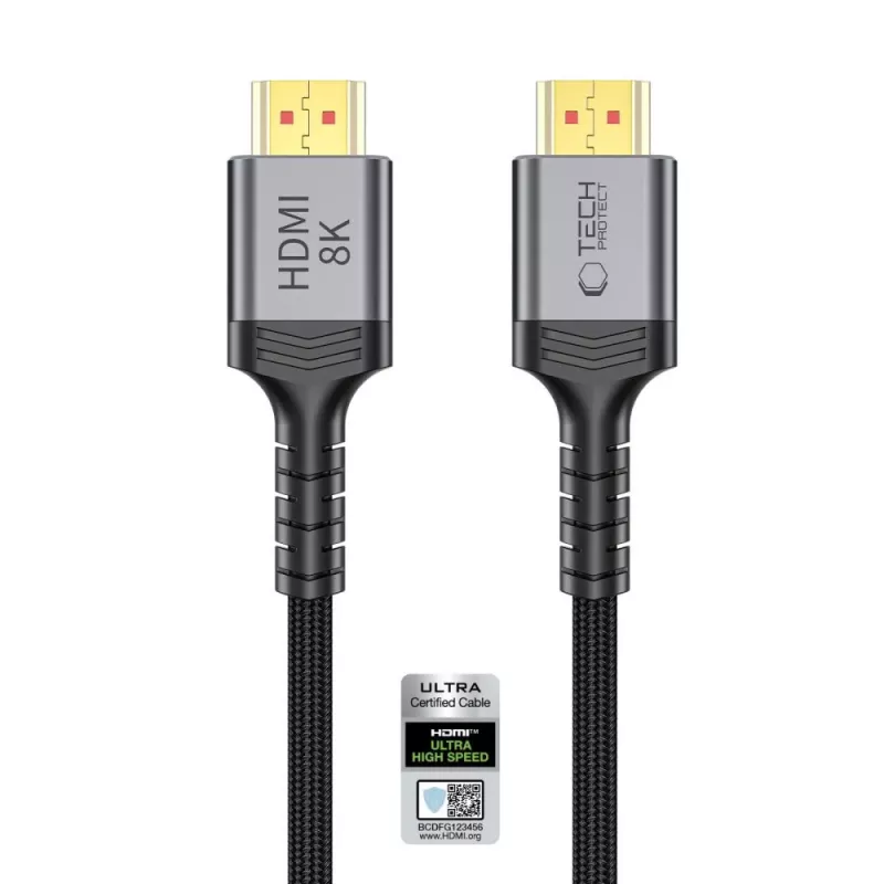 TECH-PROTECT ULTRABOOST HDMI 2.1 kábel 4K 120Hz / 8K 60Hz 3m čierny