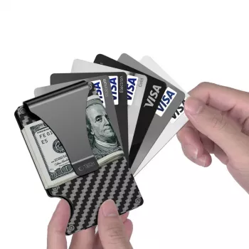 TECH-PROTECT THORN RFID peňaženka na karty karbónová čierna