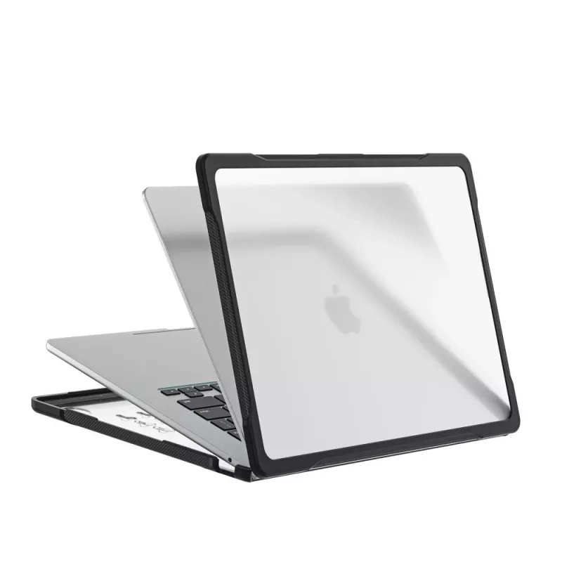 Tech-Protect Velar MacBook Air 13 M2-M5 2023-2026 čierna/matne transparentná