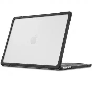 Tech-Protect Velar pevné puzdro pre MacBook Air 15 M2-M5 2023-2026 čierna/matne transparentná