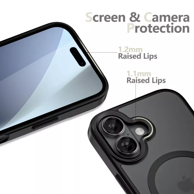 Tech-Protect Magmat XT 4-Set MagSafe puzdro pre iPhone 17, matná čierna