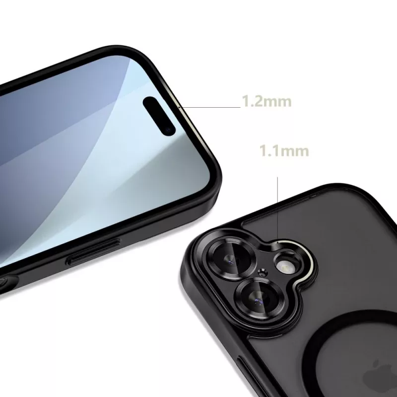 Tech-Protect Magcam MagSafe puzdro pre iPhone 17 matná čierna