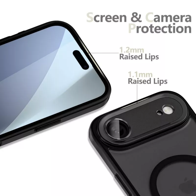 Tech-Protect Magcam MagSafe zadný kryt pre iPhone 17 Air matný čierny