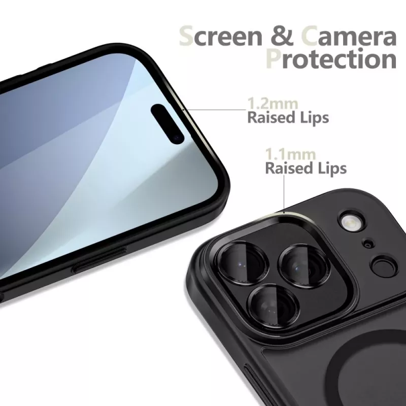 Tech-Protect Magcam MagSafe iPhone 17 Pro Max matná čierna