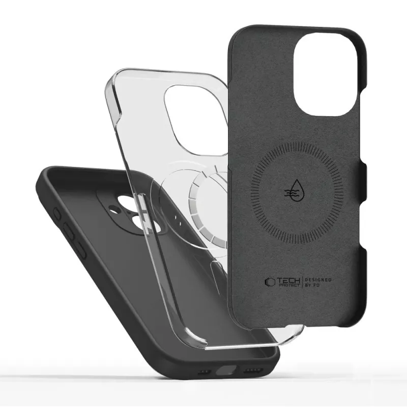 Tech-Protect Silicone MagSafe zadný kryt pre iPhone 17 čierny