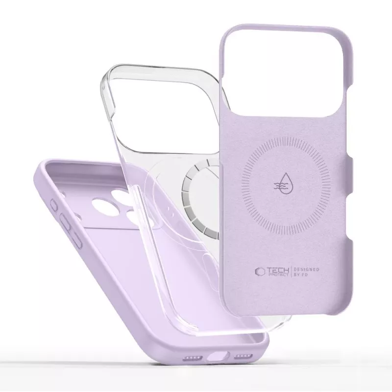 Tech-Protect Silicone MagSafe puzdro pre Apple iPhone 17 Pro Max - mauve