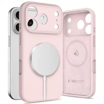 Tech-Protect Silicone MagSafe puzdro pre Apple iPhone 17 Pro, Pink Pearl