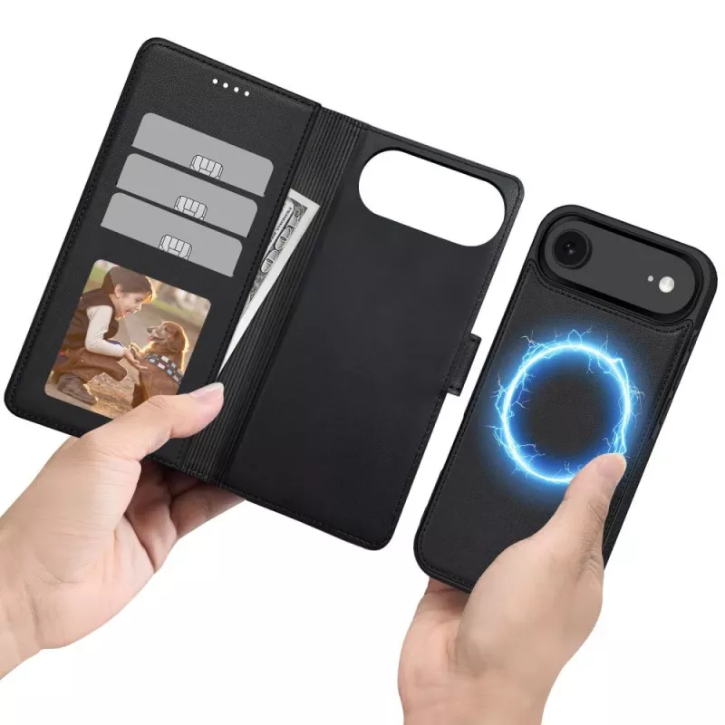 Tech-Protect Wallet MagSafe pre iPhone 17 Air matná čierna