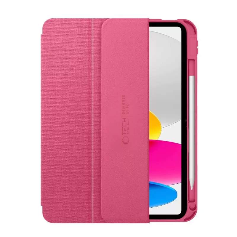 Tech-Protect SC Pen Canvas folio puzdro pre iPad 10,9 inch (10. gen 2022) / iPad Air 4/5 / iPad Pro 11 inch (1.-4. gen) - Magenta Bloom
