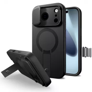 TECH-PROTECT KEVLAR AURA MAGSAFE IPHONE 17 PRO čierny