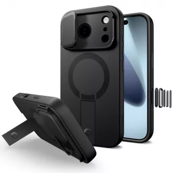TECH-PROTECT KEVLAR AURA MAGSAFE IPHONE 17 PRO MAX čierny