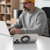 TECH-PROTECT MMR600 magnetický MagSafe prsteň na telefón saténová čierna