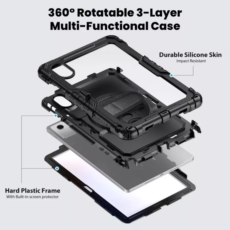 Tech-Protect Solid puzdro pre Lenovo Idea Tab 11.0 TB-336 čierna