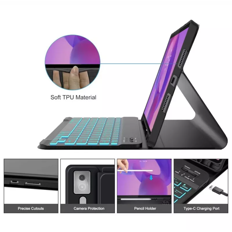 Tech-Protect SC Pen + Keyboard pre Lenovo Idea Tab Pro / Pro MT 12.7 TB-373 čierna