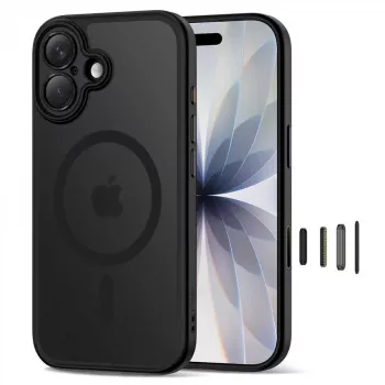 TECH-PROTECT MagPeak MagSafe puzdro pre iPhone 17, matná čierna