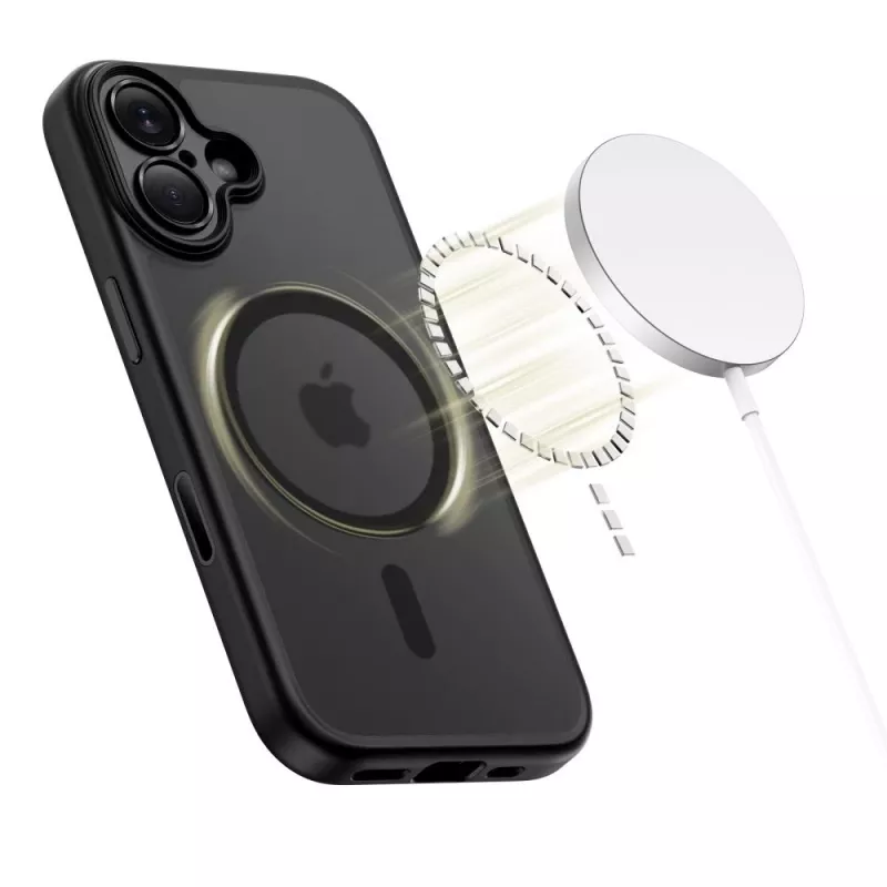 TECH-PROTECT MagPeak MagSafe puzdro pre iPhone 17, matná čierna