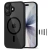 TECH-PROTECT MAGPEAK Magsafe CC iPhone 17 čierna/transparentná